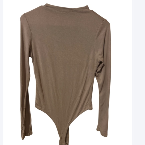 Naked Wardrobe Camel color bodysuit - Picture 1 of 7
